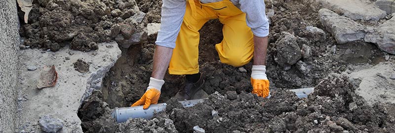 Broken Sewer Line Repair